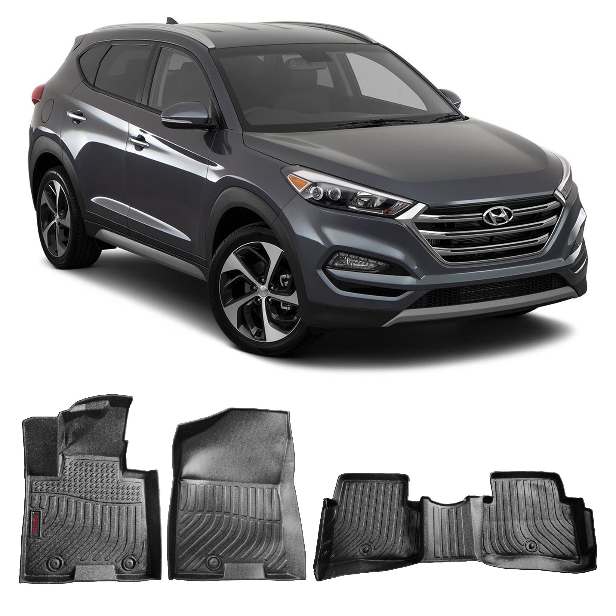 JOGO DE TAPETE BANDEJA PREMIUM TUCSON 2019 A 2020 - COMPLETO