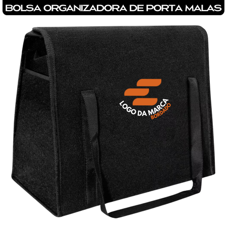 BOLSA ORGANIZADORA DE PORTA MALAS COM BORDADO DA MARCA