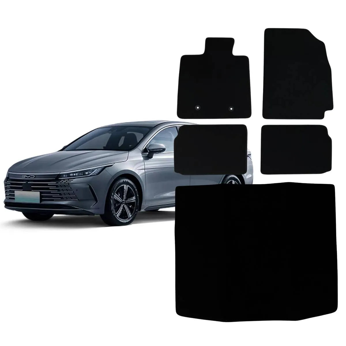 KIT TAPETES CARPETE PORTA MALAS + INTERNOS BYD KING 2023 A 2025