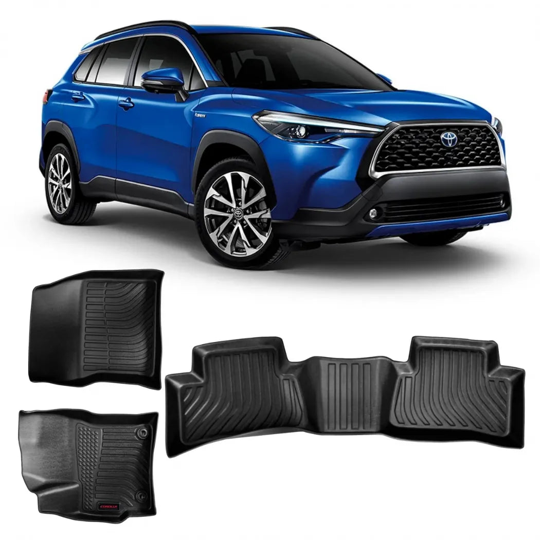 JOGO DE TAPETE BANDEJA PREMIUM COROLLA CROSS HÍBRIDO - COMPLETO